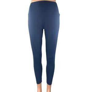 Set Active Women's Blue Skinny Leg High Waist Fitness Workout Leggings Pants XL